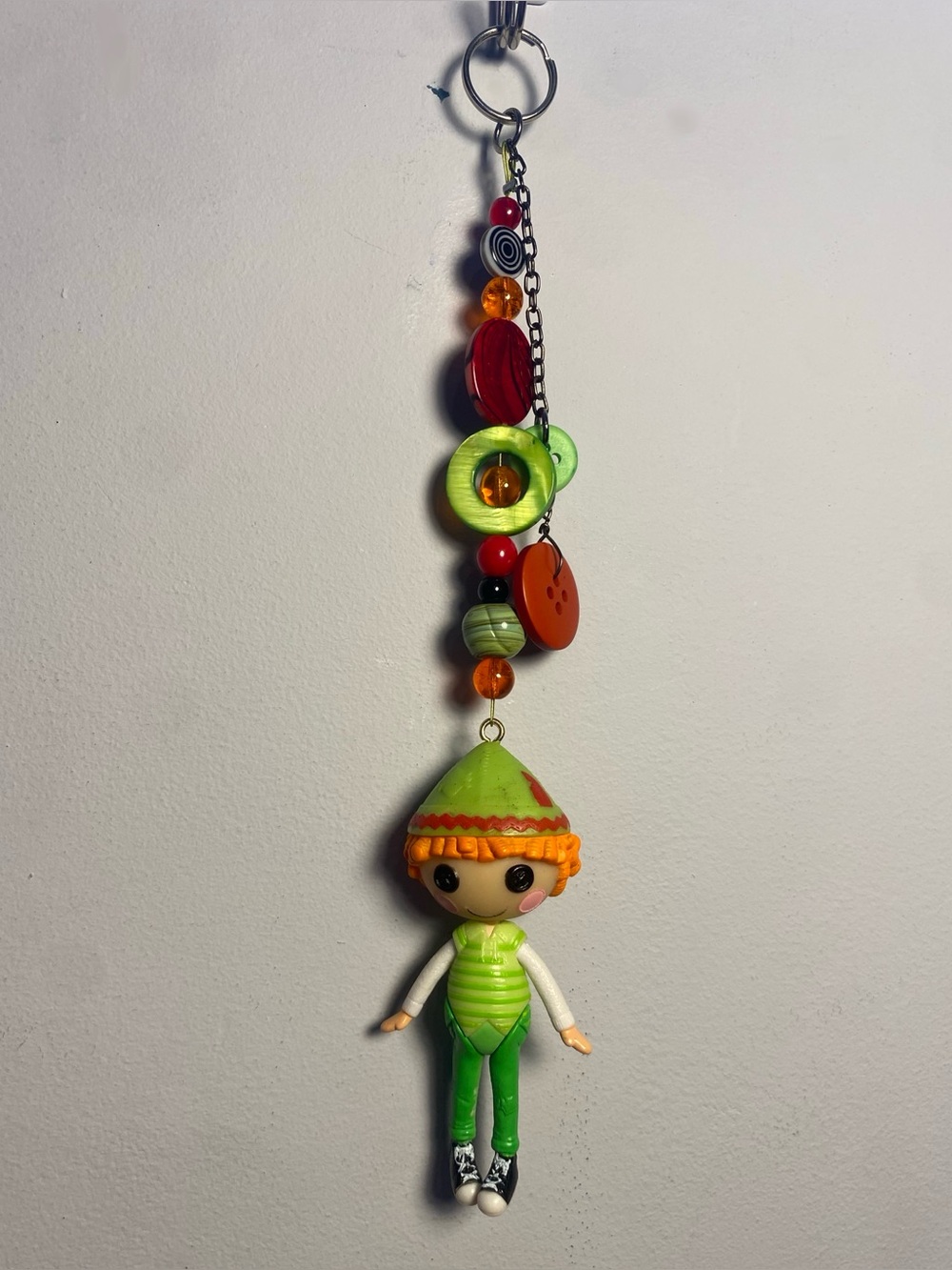 Lalaloopsy glass bead keychain - Robin